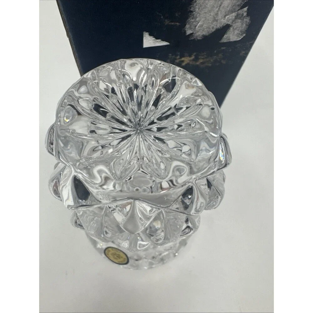 Bohemia Crystal Bud Flower Vase Czech Republic 24% PbO New in Box